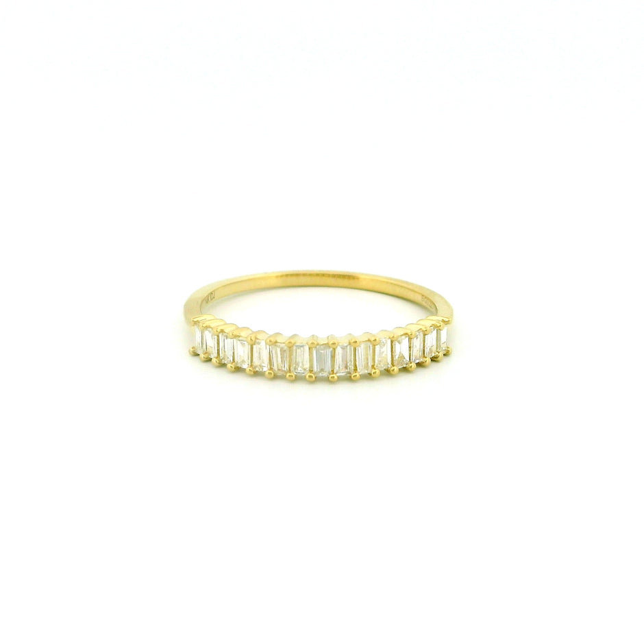 14k Gold Baguette Diamond Ring