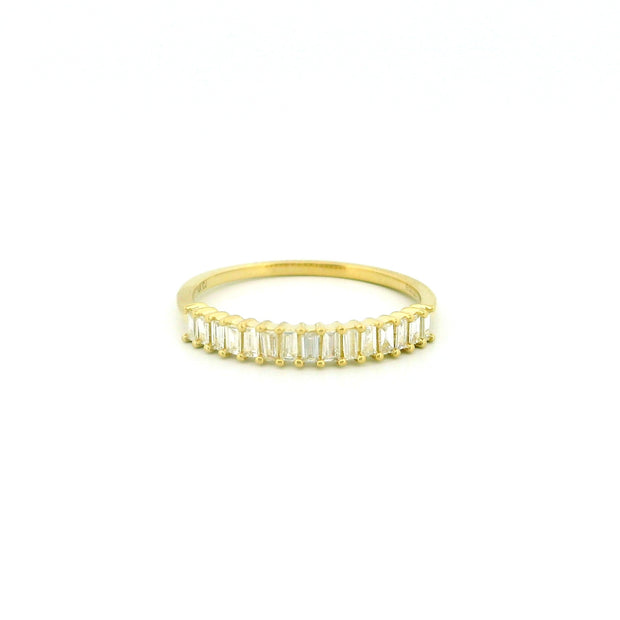 14k Gold Baguette Diamond Ring