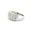 10K White Gold Thick Band Ring