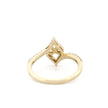 10k Gold Rhombus Halo Infinity Ring