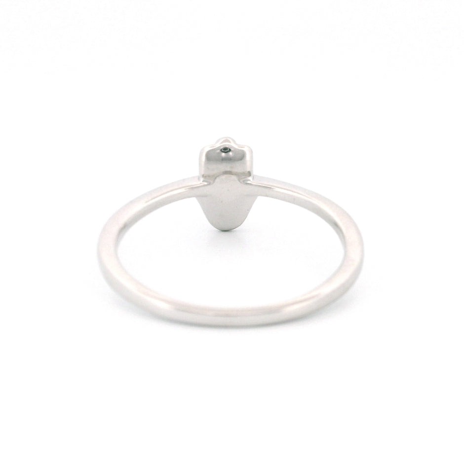 14k Gold Hamsa Hand Diamond Ring