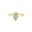 14k Gold Hamsa Hand Diamond Ring