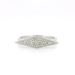 14k Gold Horizontal Rhombus Diamond Ring