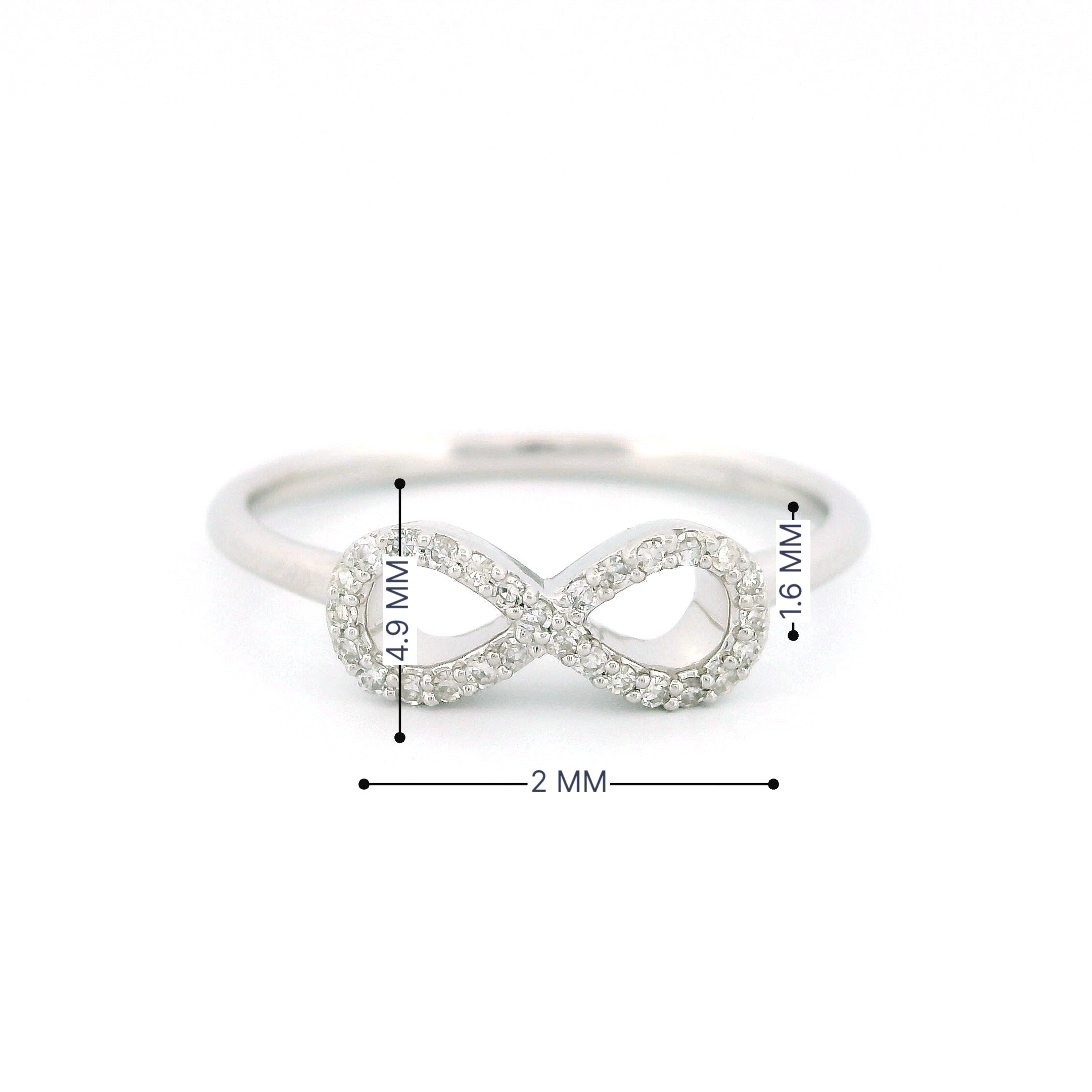 14k Gold Infinity Ring