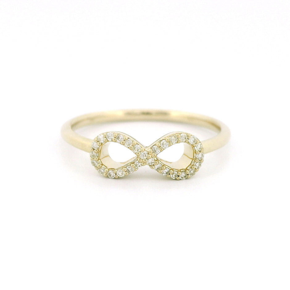 14k Gold Infinity Ring