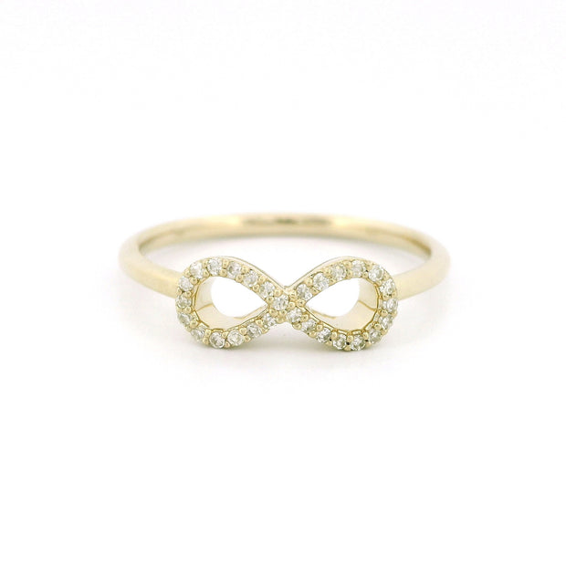 14k Gold Infinity Ring