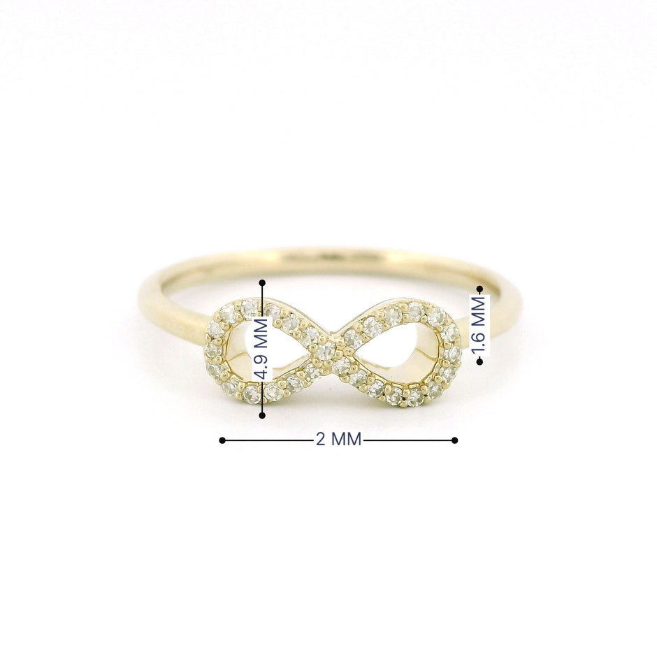 14k Gold Infinity Ring