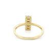 14k Gold Vertical Line Diamond Cluster Ring