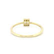 14k Gold Square Cluster Diamond Ring