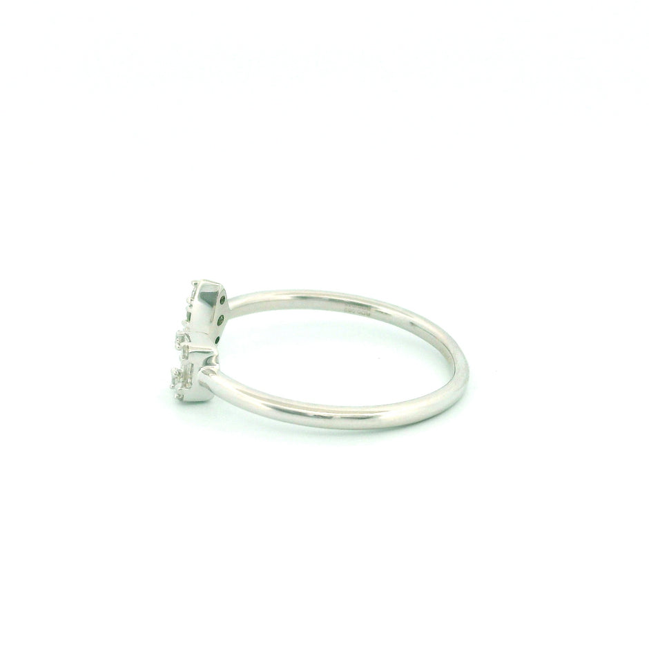 14k Gold Open Design Diamond Ring