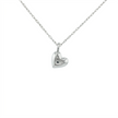 14k Gold Diamond Pavé Heart Necklace