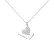 14k Gold Diamond Pavé Heart Necklace