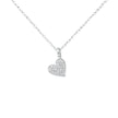 14k Gold Diamond Pavé Heart Necklace