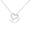 14k Gold Diamond Side-Pave Heart Necklace