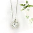 14k Gold Diamond Heart Necklace