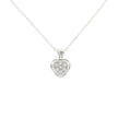 14k Gold Diamond Heart Necklace