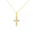 14k Gold Diamond Cross Necklace