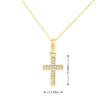 14k Gold Diamond Cross Necklace