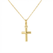 14k Gold Diamond Cross Necklace