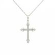 10k Gold Diamond Filigree Cross Necklace