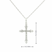 10k Gold Diamond Filigree Cross Necklace