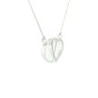14k Gold Interlocking Diamond Heart Necklace