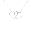 14k Gold Interlocking Diamond Heart Necklace