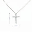 14k Gold Diamond Cross Necklace