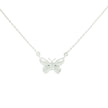 14k Gold Diamond Butterfly Necklace