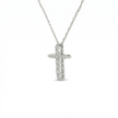 14k Gold Diamond Cross Necklace