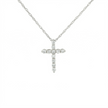 14k Gold Diamond Cross Necklace