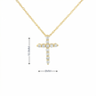 14k Gold Diamond Cross Necklace