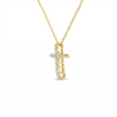 14k Gold Diamond Cross Necklace