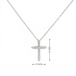14k Gold Diamond Cross Necklace