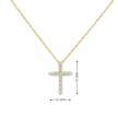 14k Gold Diamond Cross Necklace