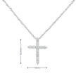 14k Gold Diamond Cross Necklace