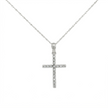 14k Gold Diamond Cross Necklace