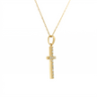 14k Gold Diamond Cross Necklace