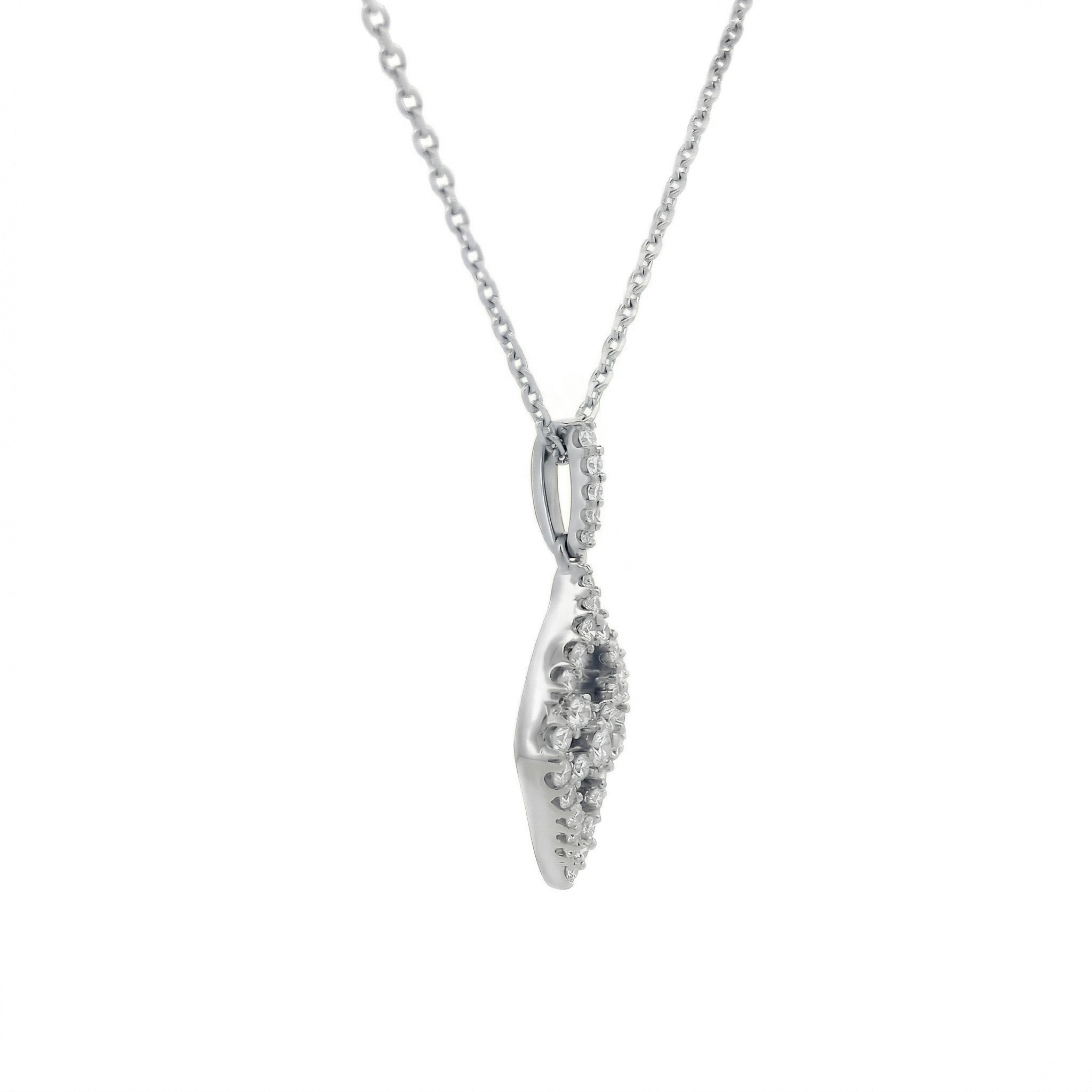 10k Gold Diamond Kite-Shaped Necklace