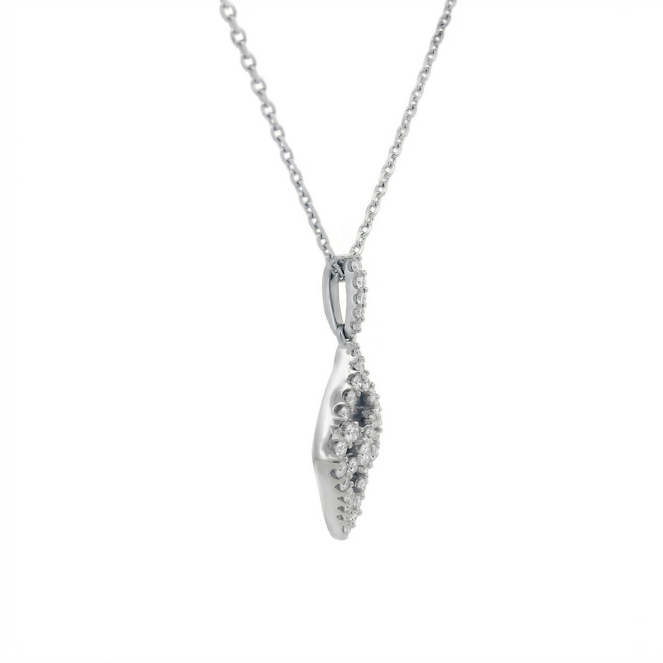 10k Gold Diamond Kite-Shaped Necklace