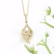 10k Gold Diamond Kite-Shaped Necklace