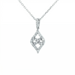 10k Gold Diamond Kite-Shaped Necklace