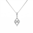 10k Gold Diamond Kite-Shaped Necklace