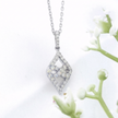 10k Gold Diamond Kite-Shaped Necklace