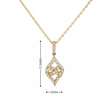 10k Gold Diamond Kite-Shaped Necklace