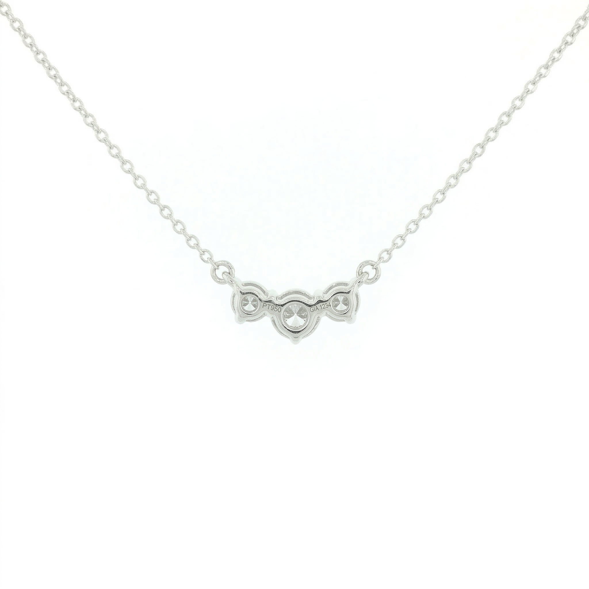 14k Gold Diamond Cluster Bar Necklace