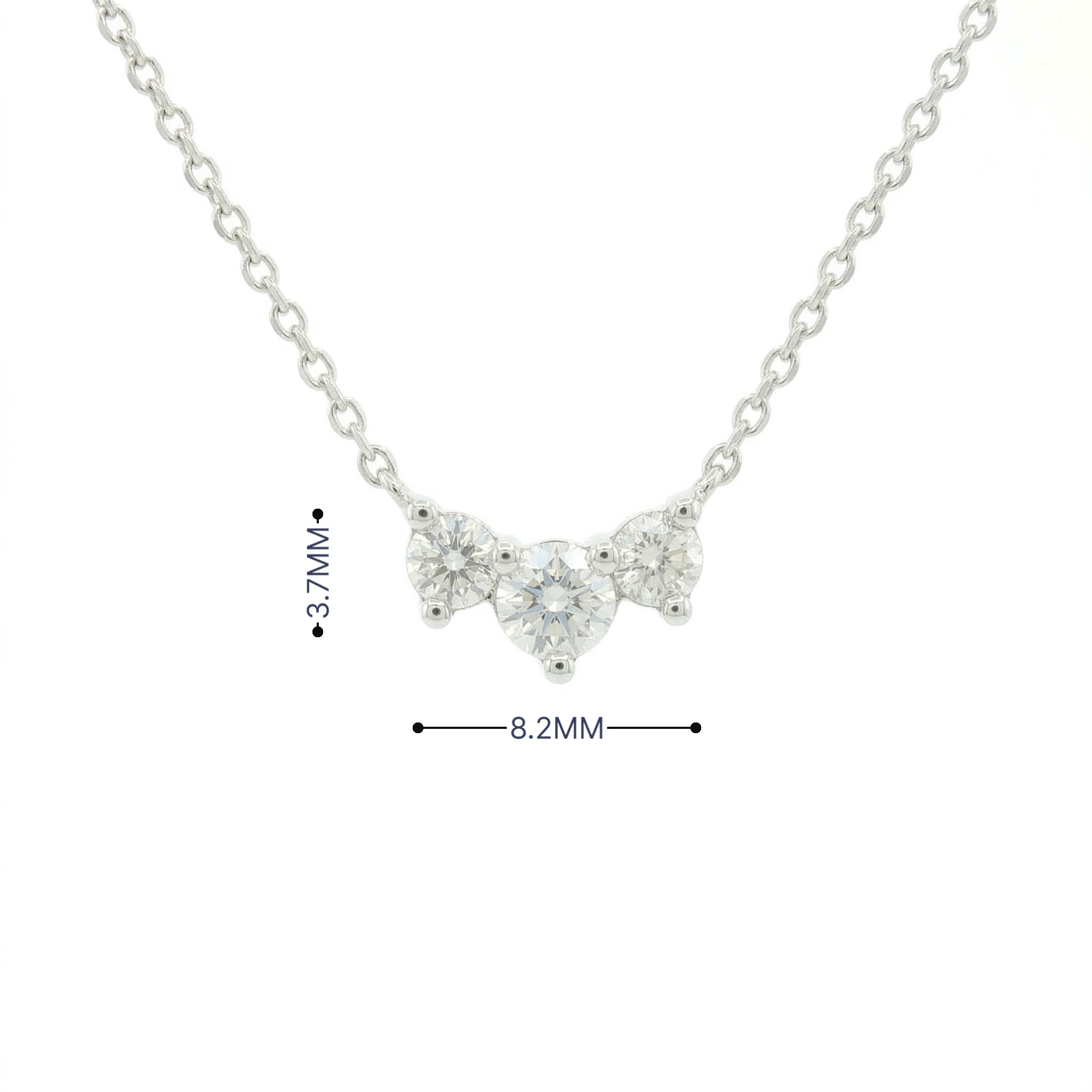 14k Gold Diamond Cluster Bar Necklace