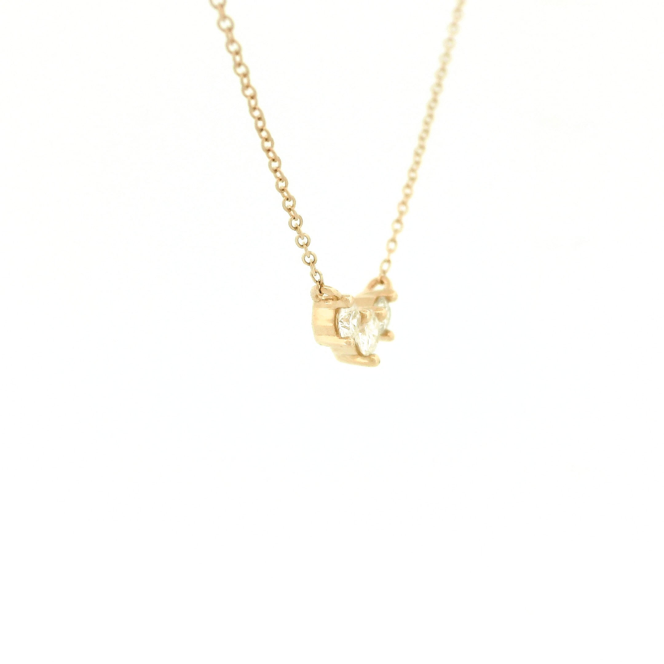 14k Gold Diamond Cluster Bar Necklace