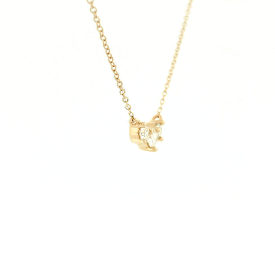 14k Gold Diamond Cluster Bar Necklace