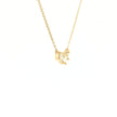 14k Gold Diamond Cluster Bar Necklace
